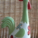 großer bunter Deko-Keramikhahn - Bild 1