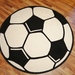 Runder Kinderzimmerteppich Fußball - Bild 1