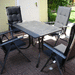 4 neue Hochlehner mit Tisch  Gartengarnitur - Bild 5