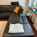 Modernes zeitloses schwarzes Ledersofa - Bild 2