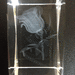 Kristallglas 3D Rose - Lasergravur - Bild 1