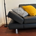 Modernes zeitloses schwarzes Ledersofa - Bild 3