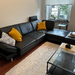 Modernes zeitloses schwarzes Ledersofa - Bild 1