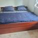 Mahagoni Kingsize Bett mit Lattenrost und 2 Matrat - Bild 2