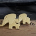 Brosche mit 2 kleinen Elefanten 333er Gold  - Bild 1
