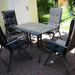 4 neue Hochlehner mit Tisch  Gartengarnitur - Bild 4