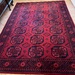 Buchara Afghane Teppich rot dunkelblau  - Bild 2