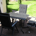 4 neue Hochlehner mit Tisch  Gartengarnitur - Bild 7