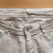 beige 3/4 Stretch Jeans Hose Gr. M - Bild 1