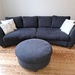 Gemütliches Big Sofa mit Hocker - Bild 1