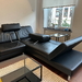 Modernes zeitloses schwarzes Ledersofa - Bild 4