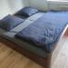 Mahagoni Kingsize Bett mit Lattenrost und 2 Matrat - Bild 1