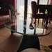 Couchtisch Glas Metal top Zustand schwer oval  - Bild 8