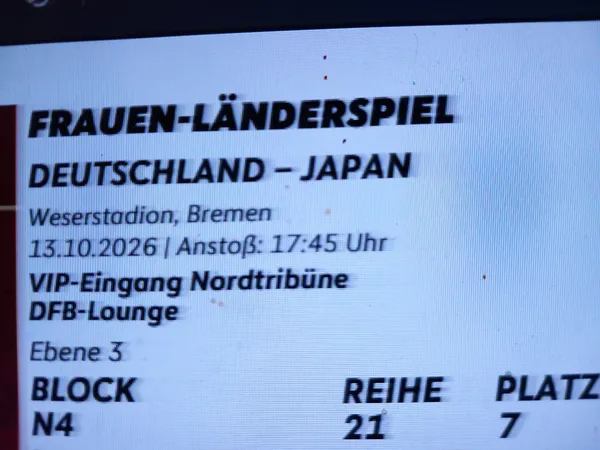 Länderspiel Damen am 13.10.2026