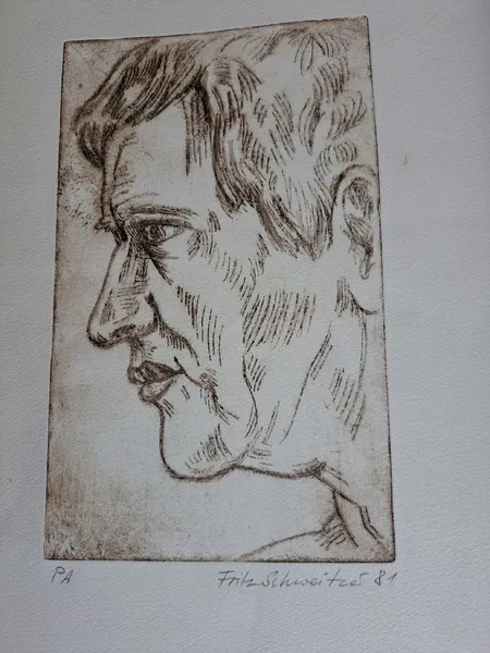 Selbstportrai Fritz Schweitzer